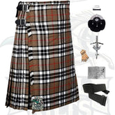 Battle Of Kilts Men’s Tartan Kilt Outfit – 7-Piece Scottish Set with Premium Accessories